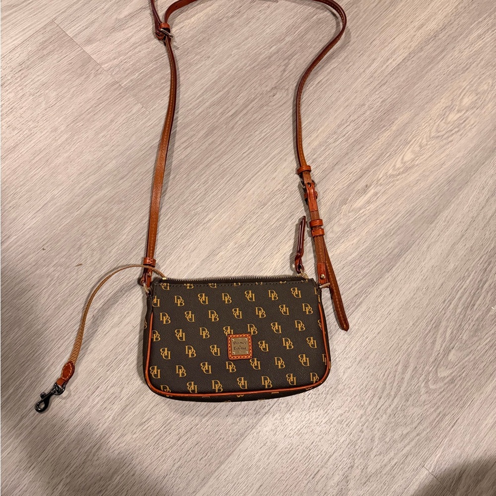 Dooney & Bourke Brown and Tan Crossbody Bag